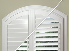 curved shutters